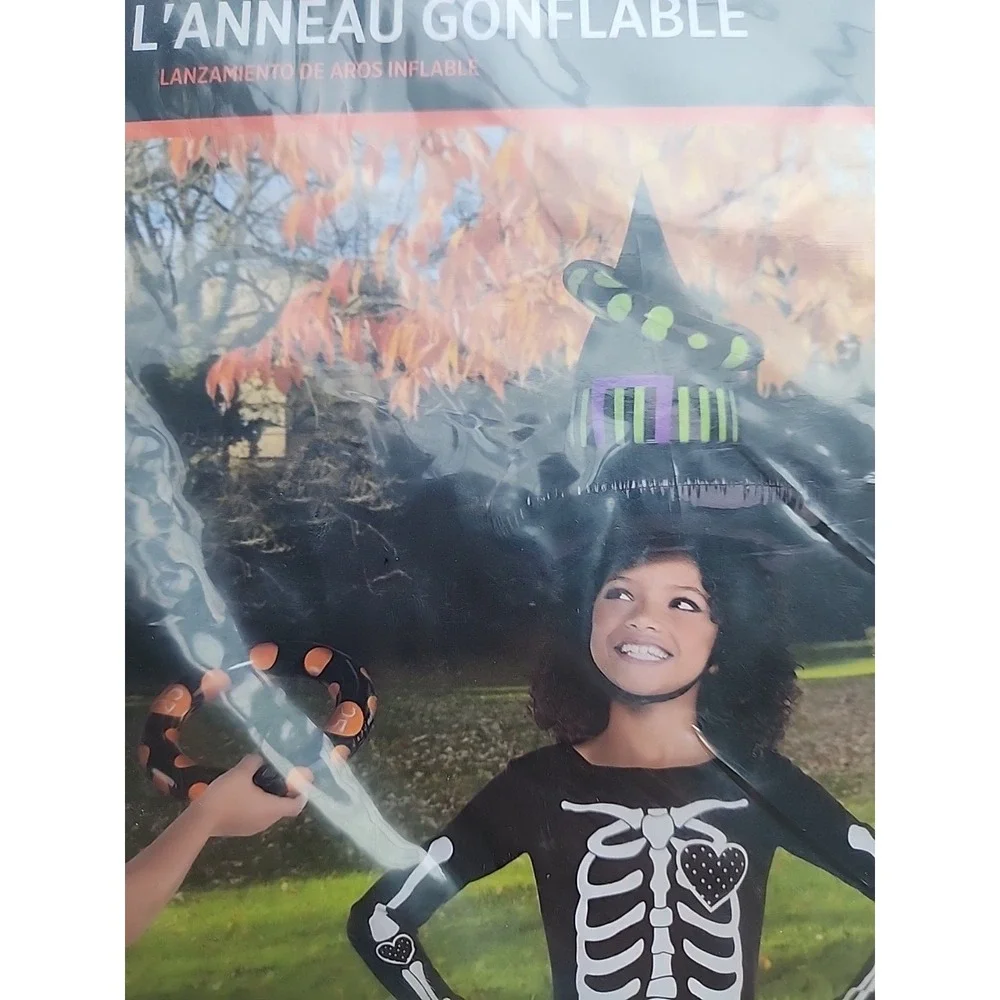 Inflatable Witch Hat Ring Toss Halloween‎ Game Party Kids NIP